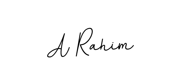 Create a beautiful signature design for name A Rahim. With this signature (BallpointsItalic-DORy9) fonts, you can make a handwritten signature for free. A Rahim signature style 11 images and pictures png