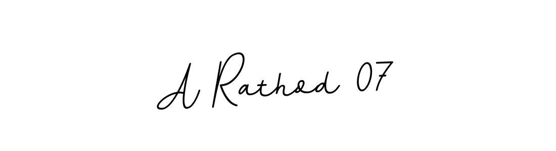 Make a beautiful signature design for name A Rathod 07. With this signature (BallpointsItalic-DORy9) style, you can create a handwritten signature for free. A Rathod 07 signature style 11 images and pictures png