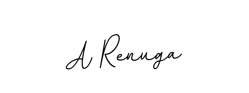 How to make A Renuga name signature. Use BallpointsItalic-DORy9 style for creating short signs online. This is the latest handwritten sign. A Renuga signature style 11 images and pictures png