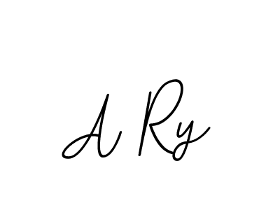 Use a signature maker to create a handwritten signature online. With this signature software, you can design (BallpointsItalic-DORy9) your own signature for name A Ry. A Ry signature style 11 images and pictures png