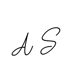 The best way (BallpointsItalic-DORy9) to make a short signature is to pick only two or three words in your name. The name A S include a total of six letters. For converting this name. A S signature style 11 images and pictures png