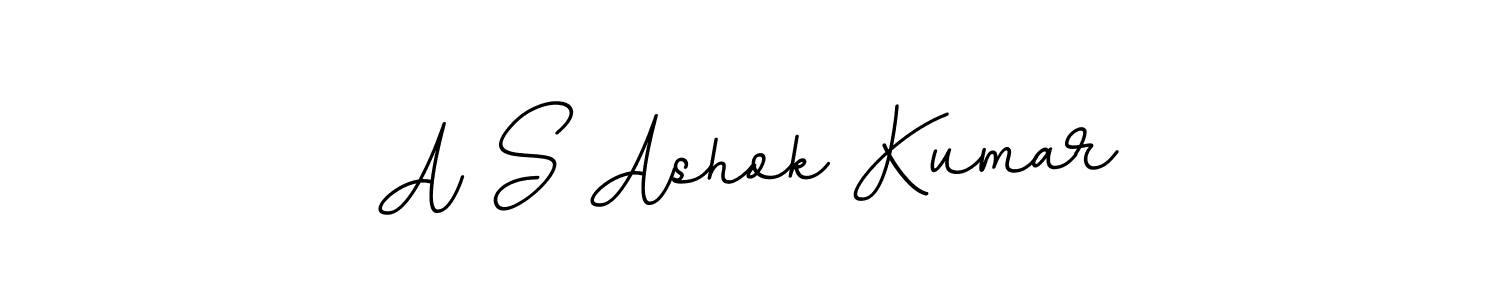 Make a beautiful signature design for name A S Ashok Kumar. With this signature (BallpointsItalic-DORy9) style, you can create a handwritten signature for free. A S Ashok Kumar signature style 11 images and pictures png