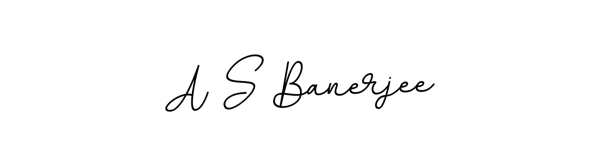 Design your own signature with our free online signature maker. With this signature software, you can create a handwritten (BallpointsItalic-DORy9) signature for name A S Banerjee. A S Banerjee signature style 11 images and pictures png