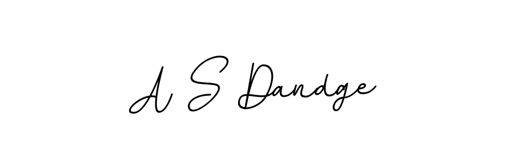 Use a signature maker to create a handwritten signature online. With this signature software, you can design (BallpointsItalic-DORy9) your own signature for name A S Dandge. A S Dandge signature style 11 images and pictures png