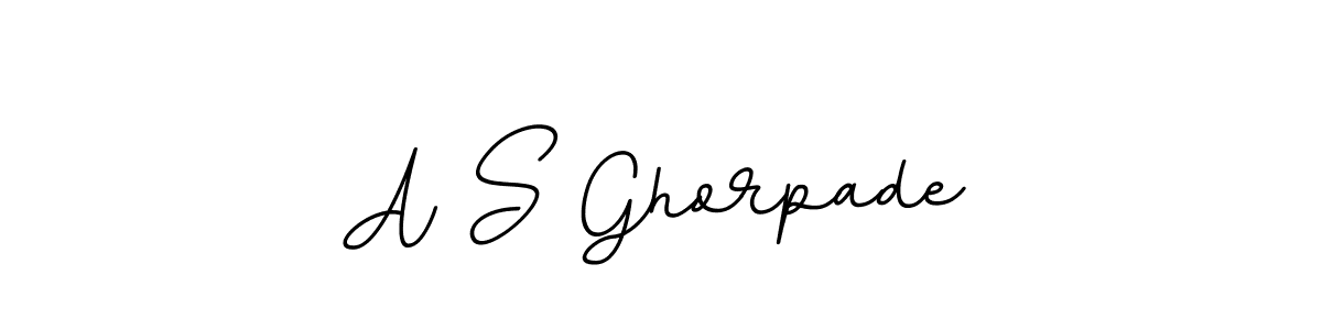 Design your own signature with our free online signature maker. With this signature software, you can create a handwritten (BallpointsItalic-DORy9) signature for name A S Ghorpade. A S Ghorpade signature style 11 images and pictures png