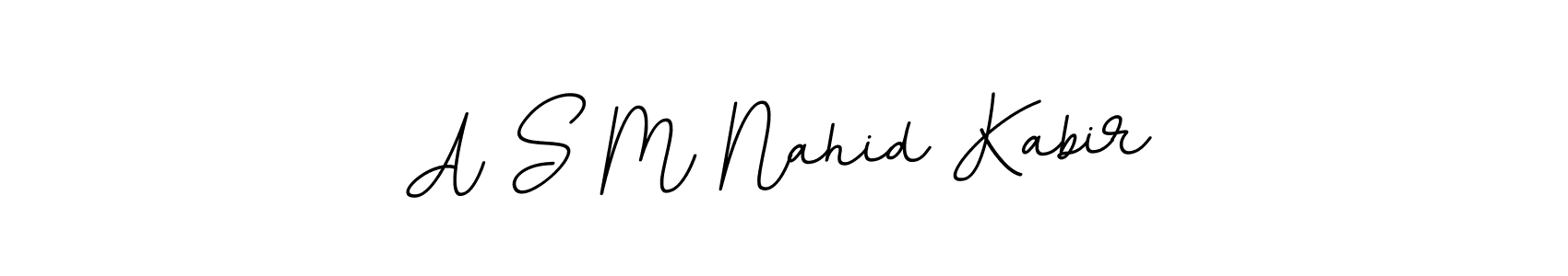 It looks lik you need a new signature style for name A S M Nahid Kabir. Design unique handwritten (BallpointsItalic-DORy9) signature with our free signature maker in just a few clicks. A S M Nahid Kabir signature style 11 images and pictures png