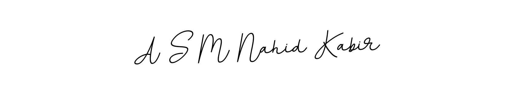 How to make A S M Nahid Kabir name signature. Use BallpointsItalic-DORy9 style for creating short signs online. This is the latest handwritten sign. A S M Nahid Kabir signature style 11 images and pictures png
