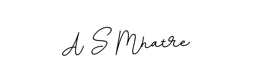 Create a beautiful signature design for name A S Mhatre. With this signature (BallpointsItalic-DORy9) fonts, you can make a handwritten signature for free. A S Mhatre signature style 11 images and pictures png