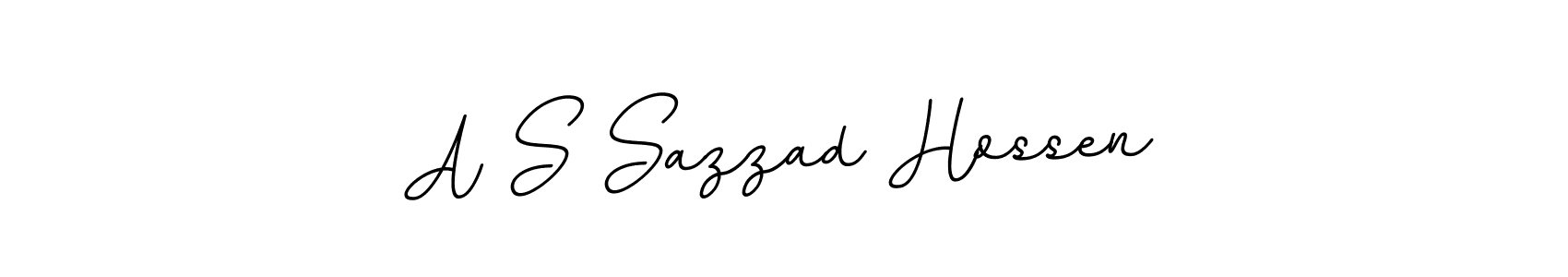 A S Sazzad Hossen stylish signature style. Best Handwritten Sign (BallpointsItalic-DORy9) for my name. Handwritten Signature Collection Ideas for my name A S Sazzad Hossen. A S Sazzad Hossen signature style 11 images and pictures png