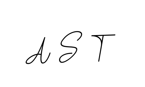 The best way (BallpointsItalic-DORy9) to make a short signature is to pick only two or three words in your name. The name A S T include a total of six letters. For converting this name. A S T signature style 11 images and pictures png