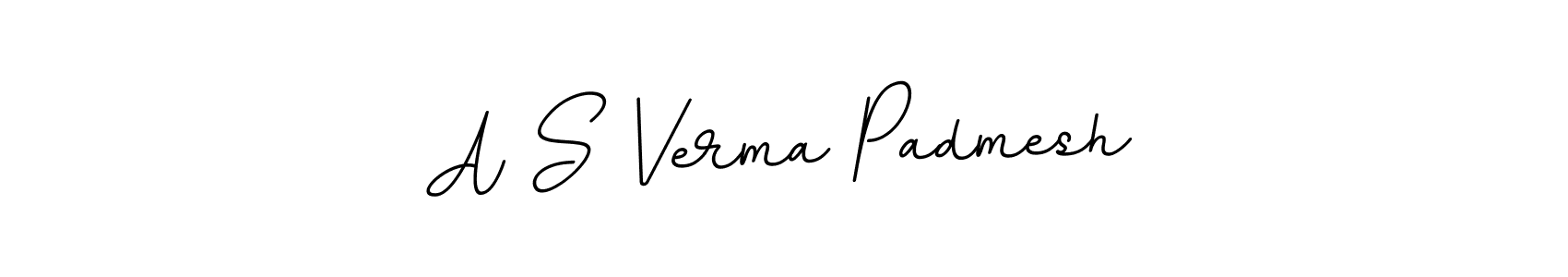 How to make A S Verma Padmesh signature? BallpointsItalic-DORy9 is a professional autograph style. Create handwritten signature for A S Verma Padmesh name. A S Verma Padmesh signature style 11 images and pictures png