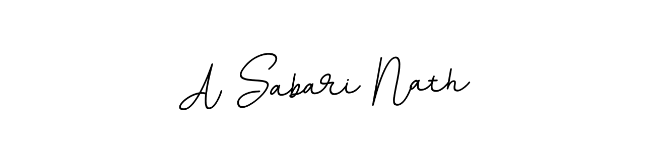 A Sabari Nath stylish signature style. Best Handwritten Sign (BallpointsItalic-DORy9) for my name. Handwritten Signature Collection Ideas for my name A Sabari Nath. A Sabari Nath signature style 11 images and pictures png