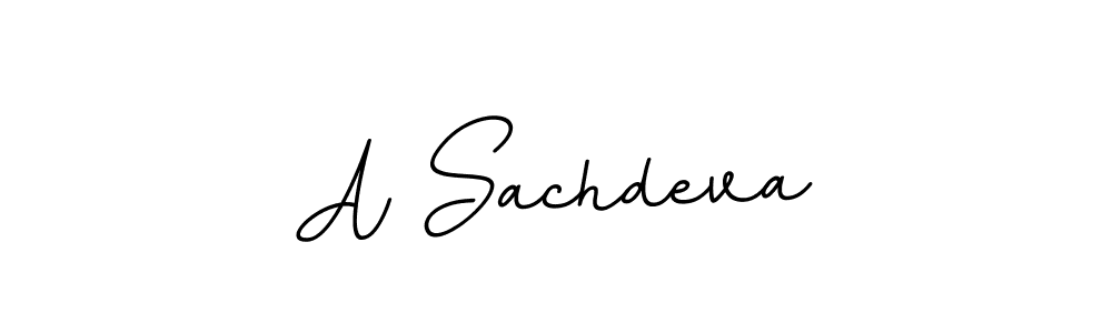 Create a beautiful signature design for name A Sachdeva. With this signature (BallpointsItalic-DORy9) fonts, you can make a handwritten signature for free. A Sachdeva signature style 11 images and pictures png