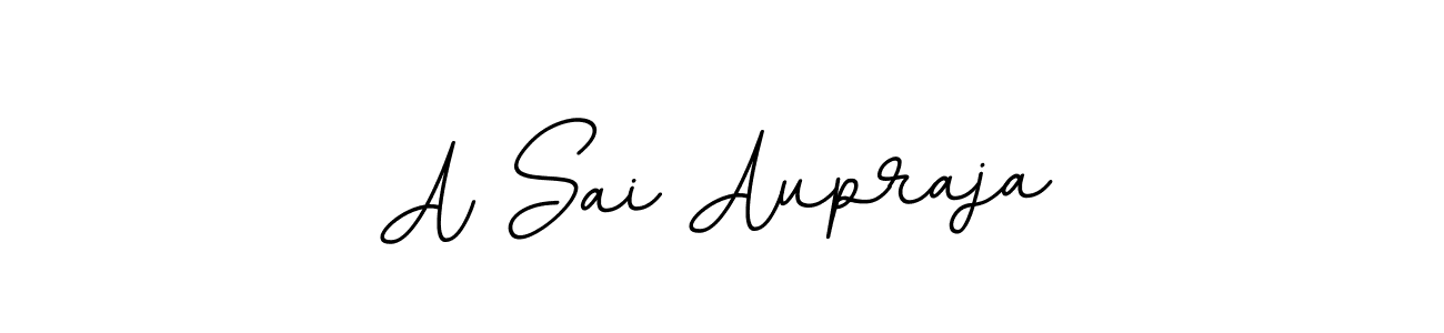 Use a signature maker to create a handwritten signature online. With this signature software, you can design (BallpointsItalic-DORy9) your own signature for name A Sai Aupraja. A Sai Aupraja signature style 11 images and pictures png