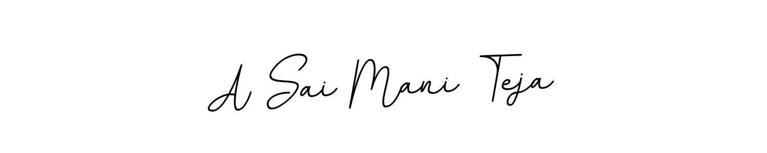 How to make A Sai Mani Teja signature? BallpointsItalic-DORy9 is a professional autograph style. Create handwritten signature for A Sai Mani Teja name. A Sai Mani Teja signature style 11 images and pictures png