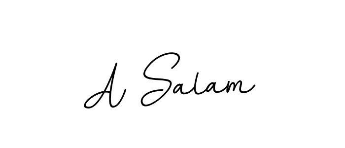 A Salam stylish signature style. Best Handwritten Sign (BallpointsItalic-DORy9) for my name. Handwritten Signature Collection Ideas for my name A Salam. A Salam signature style 11 images and pictures png