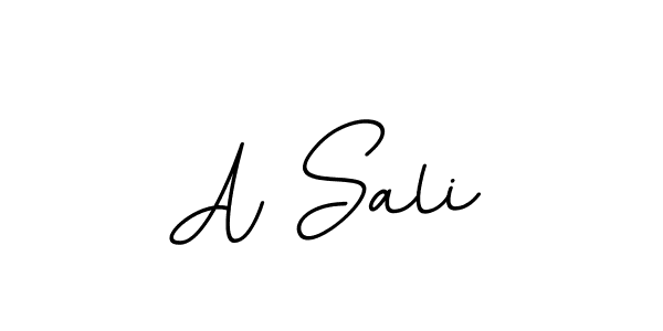 You should practise on your own different ways (BallpointsItalic-DORy9) to write your name (A Sali) in signature. don't let someone else do it for you. A Sali signature style 11 images and pictures png