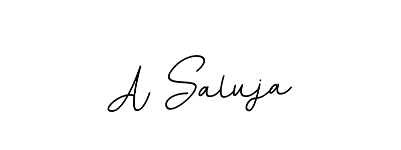 It looks lik you need a new signature style for name A Saluja. Design unique handwritten (BallpointsItalic-DORy9) signature with our free signature maker in just a few clicks. A Saluja signature style 11 images and pictures png