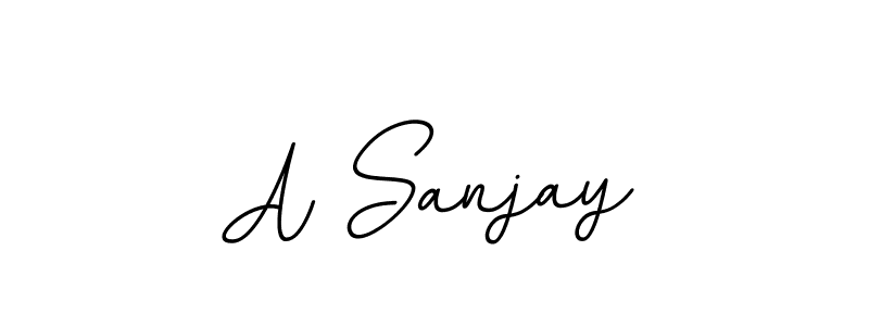 The best way (BallpointsItalic-DORy9) to make a short signature is to pick only two or three words in your name. The name A Sanjay include a total of six letters. For converting this name. A Sanjay signature style 11 images and pictures png
