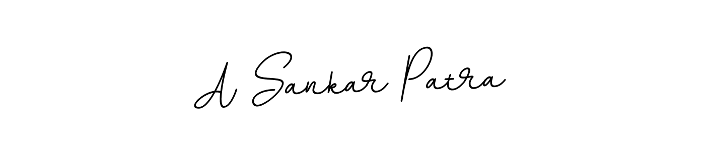 Use a signature maker to create a handwritten signature online. With this signature software, you can design (BallpointsItalic-DORy9) your own signature for name A Sankar Patra. A Sankar Patra signature style 11 images and pictures png