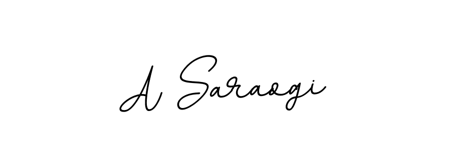 Make a beautiful signature design for name A Saraogi. With this signature (BallpointsItalic-DORy9) style, you can create a handwritten signature for free. A Saraogi signature style 11 images and pictures png