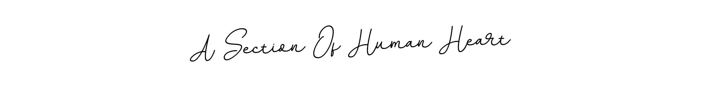 Create a beautiful signature design for name A Section Of Human Heart. With this signature (BallpointsItalic-DORy9) fonts, you can make a handwritten signature for free. A Section Of Human Heart signature style 11 images and pictures png