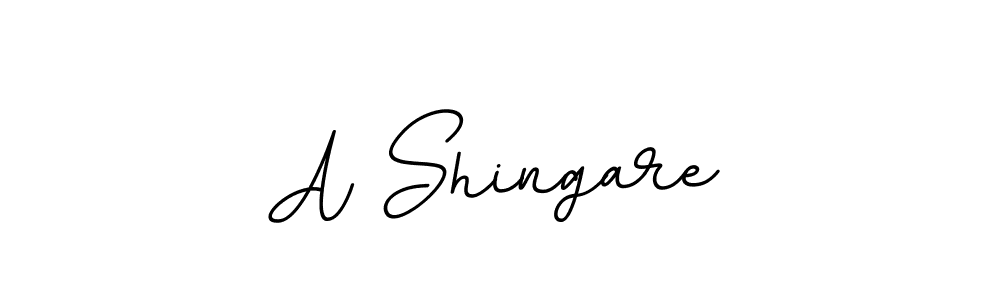How to make A Shingare name signature. Use BallpointsItalic-DORy9 style for creating short signs online. This is the latest handwritten sign. A Shingare signature style 11 images and pictures png