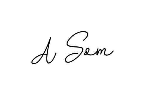 The best way (BallpointsItalic-DORy9) to make a short signature is to pick only two or three words in your name. The name A Som include a total of six letters. For converting this name. A Som signature style 11 images and pictures png