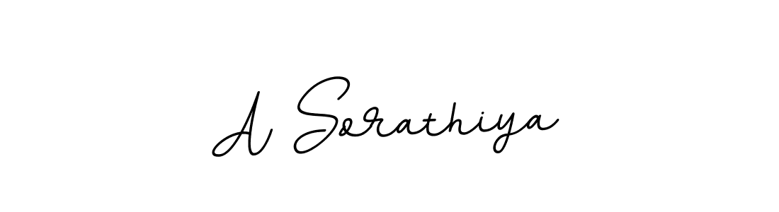 Use a signature maker to create a handwritten signature online. With this signature software, you can design (BallpointsItalic-DORy9) your own signature for name A Sorathiya. A Sorathiya signature style 11 images and pictures png