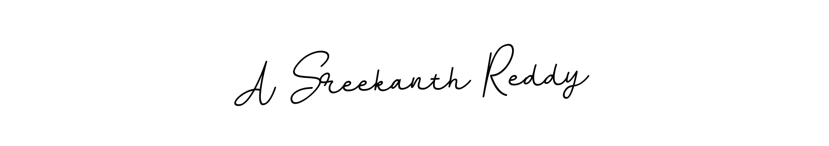 Create a beautiful signature design for name A Sreekanth Reddy. With this signature (BallpointsItalic-DORy9) fonts, you can make a handwritten signature for free. A Sreekanth Reddy signature style 11 images and pictures png