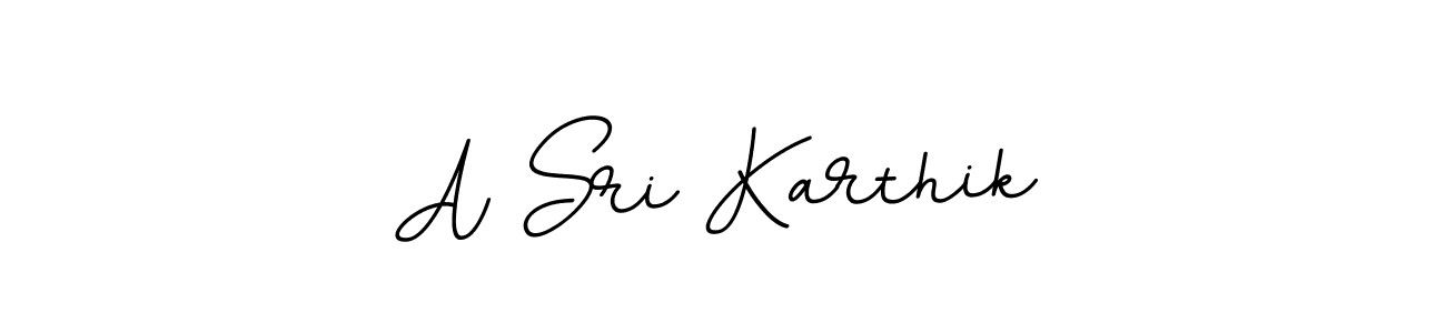 Design your own signature with our free online signature maker. With this signature software, you can create a handwritten (BallpointsItalic-DORy9) signature for name A Sri Karthik. A Sri Karthik signature style 11 images and pictures png