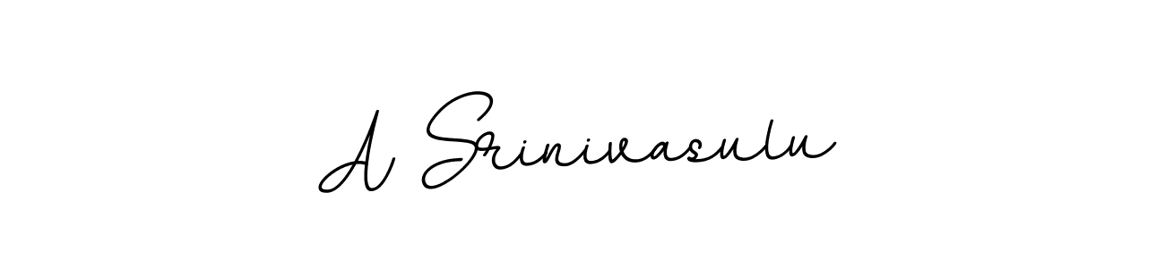 Make a beautiful signature design for name A Srinivasulu. With this signature (BallpointsItalic-DORy9) style, you can create a handwritten signature for free. A Srinivasulu signature style 11 images and pictures png