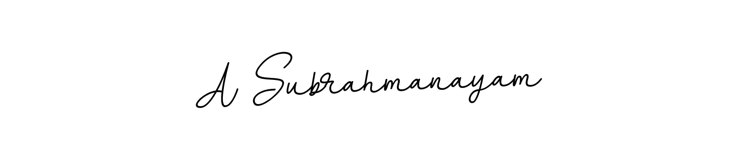 How to Draw A Subrahmanayam signature style? BallpointsItalic-DORy9 is a latest design signature styles for name A Subrahmanayam. A Subrahmanayam signature style 11 images and pictures png