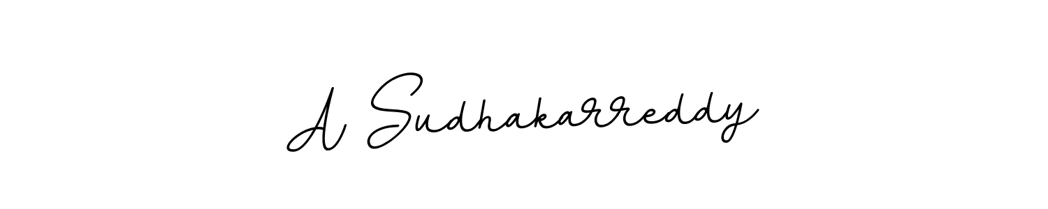 Use a signature maker to create a handwritten signature online. With this signature software, you can design (BallpointsItalic-DORy9) your own signature for name A Sudhakarreddy. A Sudhakarreddy signature style 11 images and pictures png