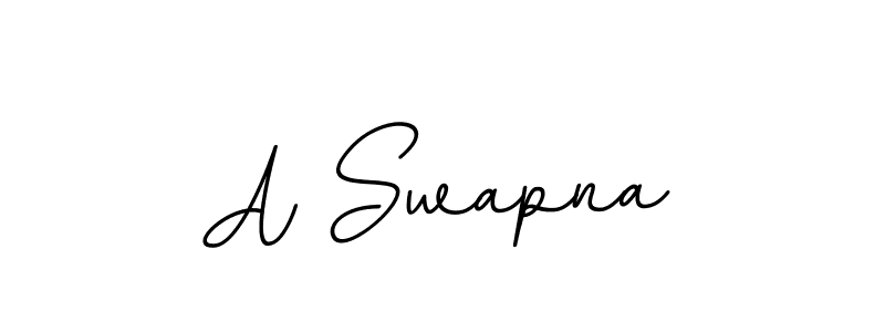 Use a signature maker to create a handwritten signature online. With this signature software, you can design (BallpointsItalic-DORy9) your own signature for name A Swapna. A Swapna signature style 11 images and pictures png