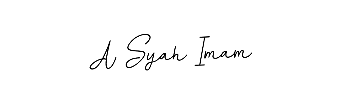 Design your own signature with our free online signature maker. With this signature software, you can create a handwritten (BallpointsItalic-DORy9) signature for name A Syah Imam. A Syah Imam signature style 11 images and pictures png