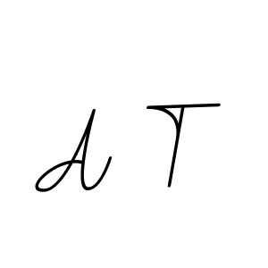 This is the best signature style for the A T name. Also you like these signature font (BallpointsItalic-DORy9). Mix name signature. A T signature style 11 images and pictures png