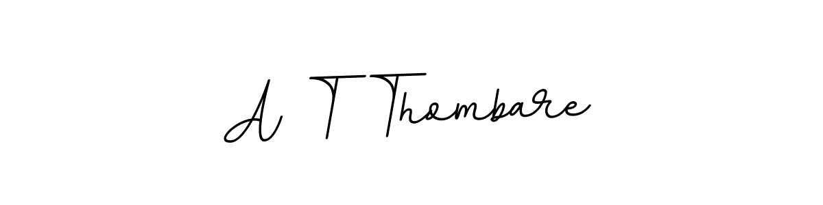 Make a beautiful signature design for name A T Thombare. With this signature (BallpointsItalic-DORy9) style, you can create a handwritten signature for free. A T Thombare signature style 11 images and pictures png