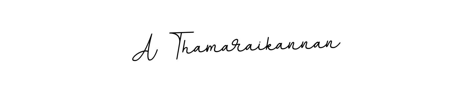 Use a signature maker to create a handwritten signature online. With this signature software, you can design (BallpointsItalic-DORy9) your own signature for name A Thamaraikannan. A Thamaraikannan signature style 11 images and pictures png