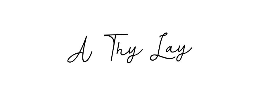 Make a beautiful signature design for name A Thy Lay. With this signature (BallpointsItalic-DORy9) style, you can create a handwritten signature for free. A Thy Lay signature style 11 images and pictures png