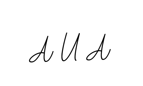 This is the best signature style for the A U A name. Also you like these signature font (BallpointsItalic-DORy9). Mix name signature. A U A signature style 11 images and pictures png