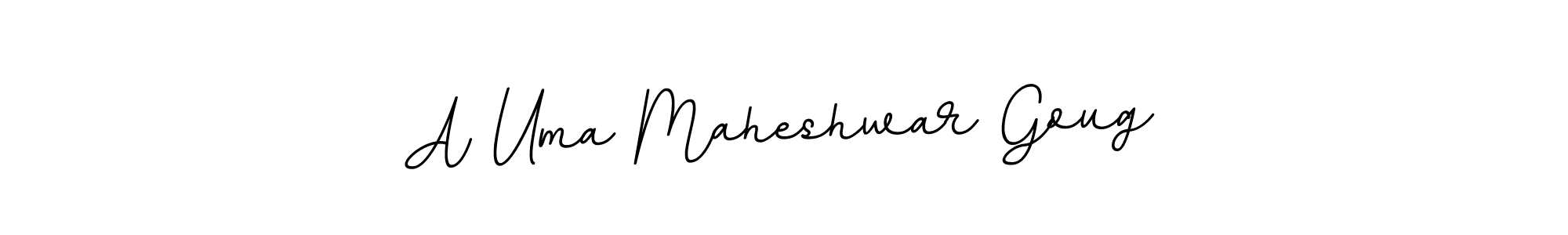 Create a beautiful signature design for name A Uma Maheshwar Goug. With this signature (BallpointsItalic-DORy9) fonts, you can make a handwritten signature for free. A Uma Maheshwar Goug signature style 11 images and pictures png