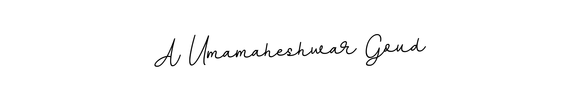 A Umamaheshwar Goud stylish signature style. Best Handwritten Sign (BallpointsItalic-DORy9) for my name. Handwritten Signature Collection Ideas for my name A Umamaheshwar Goud. A Umamaheshwar Goud signature style 11 images and pictures png