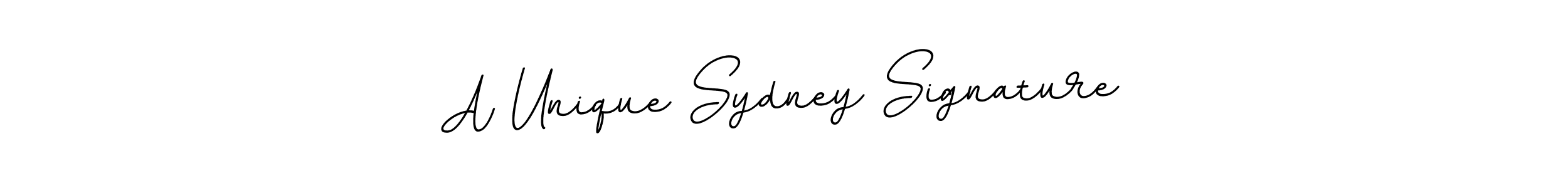 How to Draw A Unique Sydney Signature signature style? BallpointsItalic-DORy9 is a latest design signature styles for name A Unique Sydney Signature. A Unique Sydney Signature signature style 11 images and pictures png