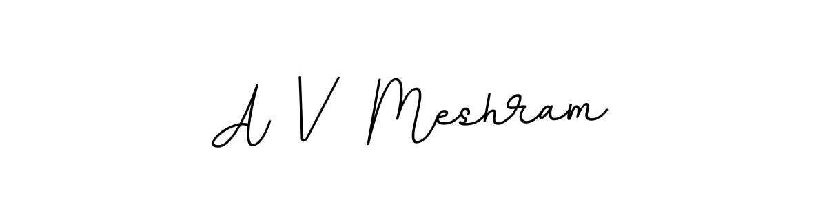 How to make A V  Meshram signature? BallpointsItalic-DORy9 is a professional autograph style. Create handwritten signature for A V  Meshram name. A V  Meshram signature style 11 images and pictures png