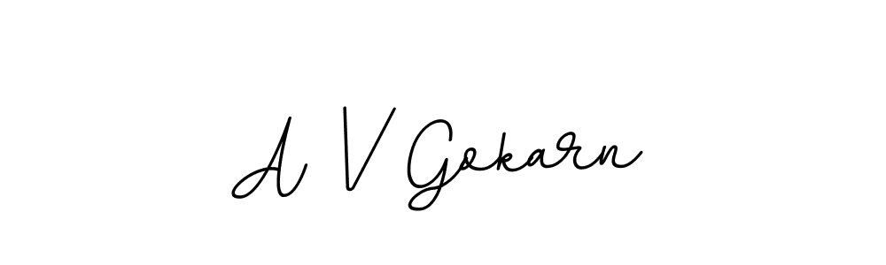The best way (BallpointsItalic-DORy9) to make a short signature is to pick only two or three words in your name. The name A V Gokarn include a total of six letters. For converting this name. A V Gokarn signature style 11 images and pictures png