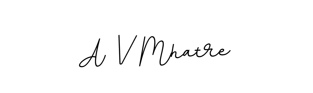 This is the best signature style for the A V Mhatre name. Also you like these signature font (BallpointsItalic-DORy9). Mix name signature. A V Mhatre signature style 11 images and pictures png