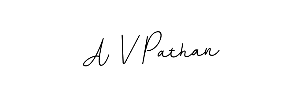 A V Pathan stylish signature style. Best Handwritten Sign (BallpointsItalic-DORy9) for my name. Handwritten Signature Collection Ideas for my name A V Pathan. A V Pathan signature style 11 images and pictures png