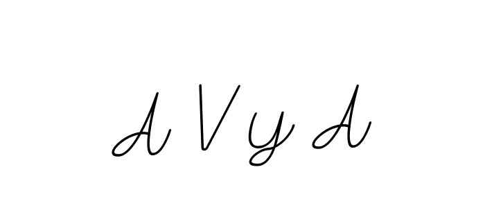 How to make A V Y A signature? BallpointsItalic-DORy9 is a professional autograph style. Create handwritten signature for A V Y A name. A V Y A signature style 11 images and pictures png