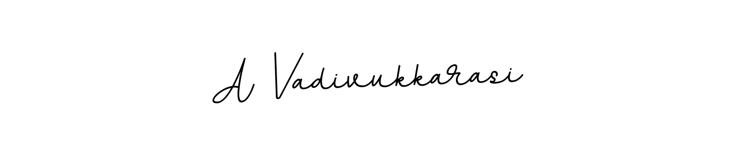 Create a beautiful signature design for name A Vadivukkarasi. With this signature (BallpointsItalic-DORy9) fonts, you can make a handwritten signature for free. A Vadivukkarasi signature style 11 images and pictures png